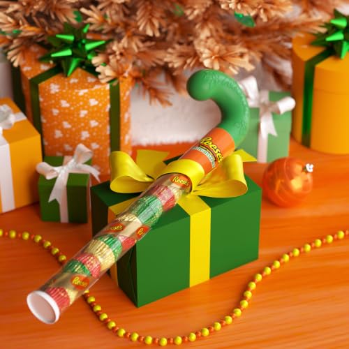 REESE'S Miniatures Peanut Butter Cups Christmas Candy Cane, 2.17 oz | Christmas Chocolate Candy, Plastic Cane, Stocking Stuffer, Peanut Butter Cups, Festive Gift - image 6