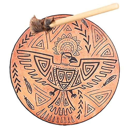 Tambor chamánico decorativo con maza LIOONS miniatura 1