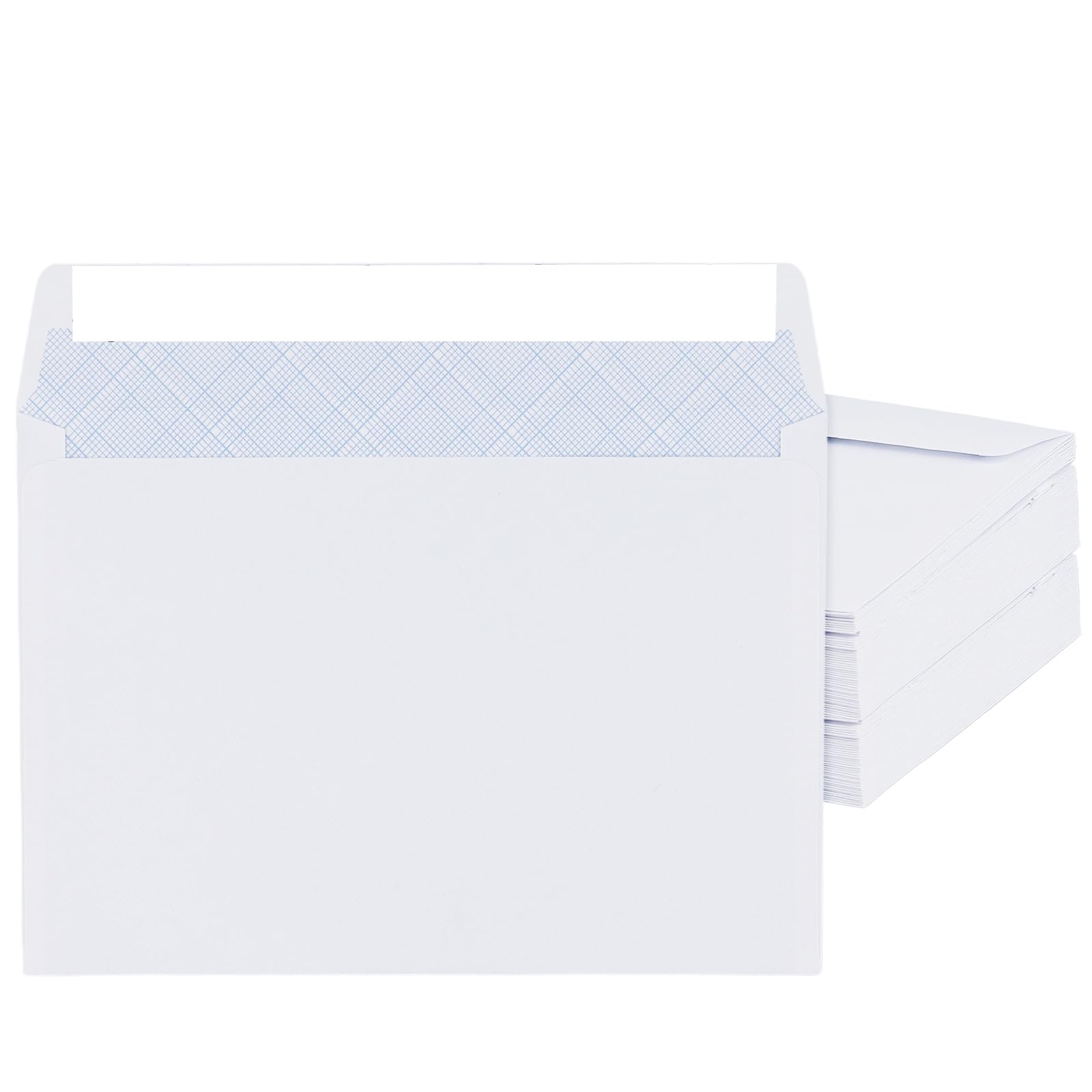 LEXININ Lot de 200 enveloppes auto-adhésives blanches, format C6/A6, 162 x 114 mm, 80 g/m²