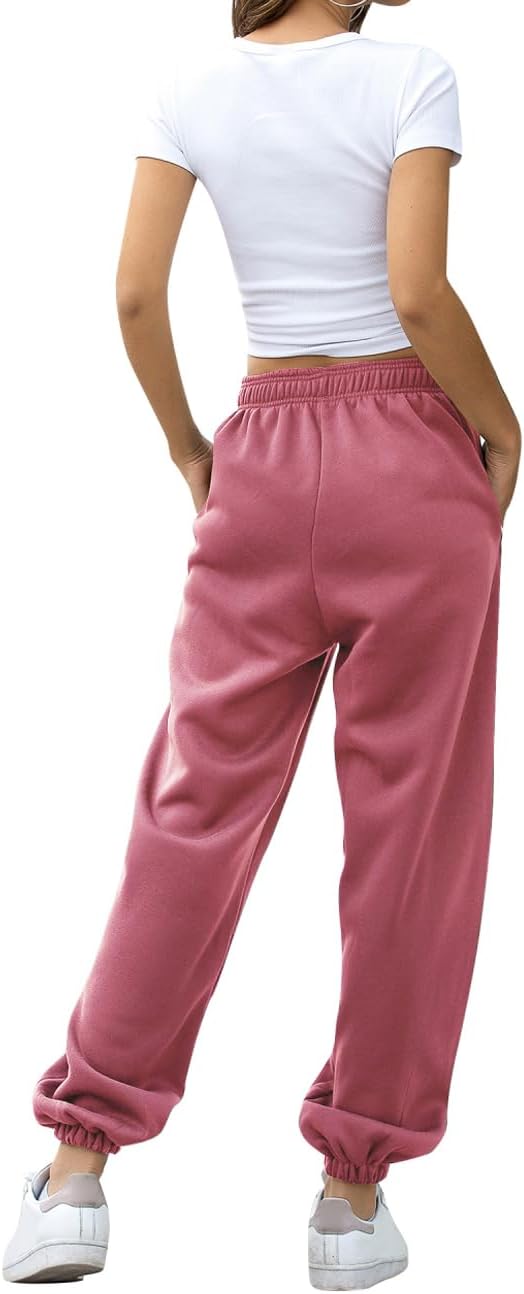 HeSaYep Women's High Waisted Sweatpants Workout Active Joggers Pants Baggy Lounge Bottoms - Image 2