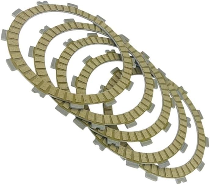 5PC Motorcycle Friction Clutch Disc Plates Fit For EX250 250R 1986-2007 EL250 88-89 ZZ-R250 ZZR250