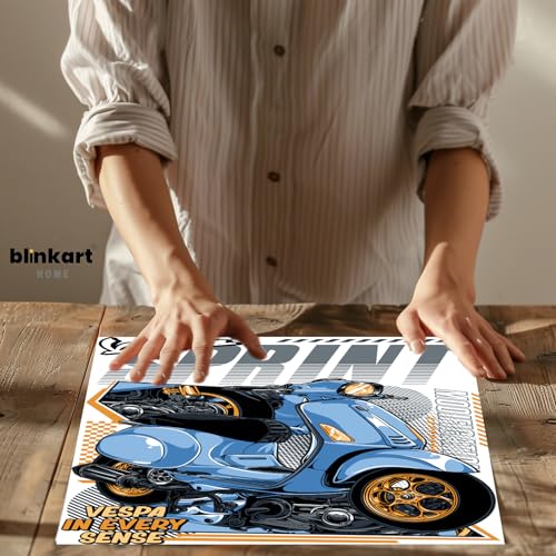 Image of BLINKART Vespa Sprint 150Car Posters Sticker Gift Items for Boys Room Wall Decor || Comes with Double-Sided Tape|| Decoration Bedroom Living Room Office Studio Decor | 12x18 In (A3) - CAR-317