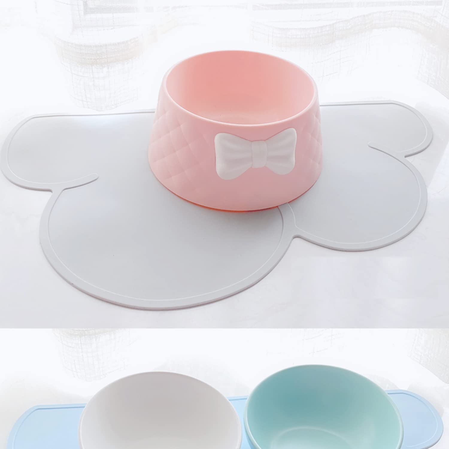 Alfombrilla Para Secar Platos Alfombrilla Para Comedero De Mascota Silicona, Alfombrilla Antideslizante Para Gatos, Almohadilla De Alimentación 48 X 26 Cm, Bonita Almohadilla Para Alfombrilla Comedero Perro