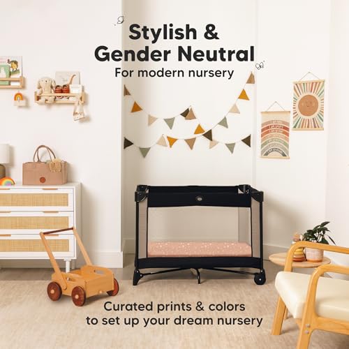 pack and play sheets fitted - 2-pack mini crib sheets for pack n play mattress 38x26 soft amp cozy neutral toddler playard bedding snug fitted mini baby crib mattress cover boy girl butterflies