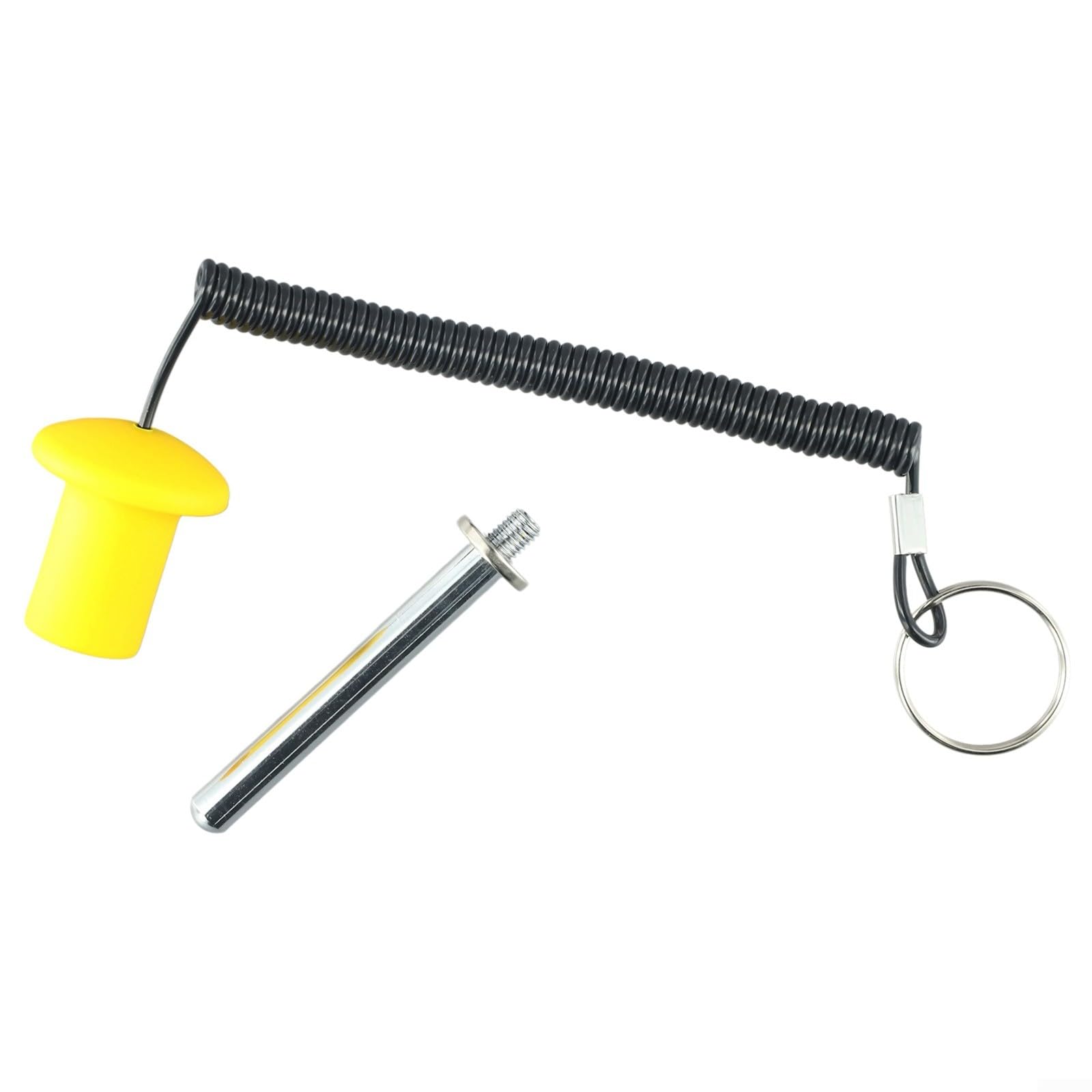 Weight Stack Pin - Magnetic Stack Training Pins Strength Machine Pin with Pull Rope Training Equipment Fitness Accessories(M8*125mm)