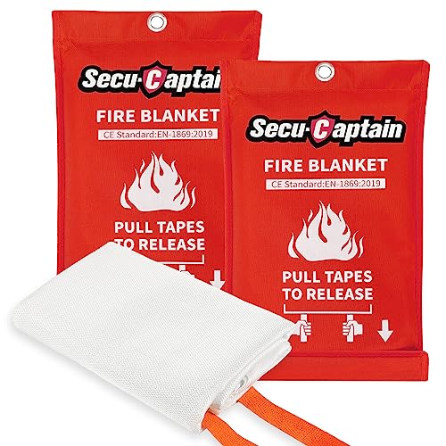 SecuCaptain Emergency Fire Blanket for...