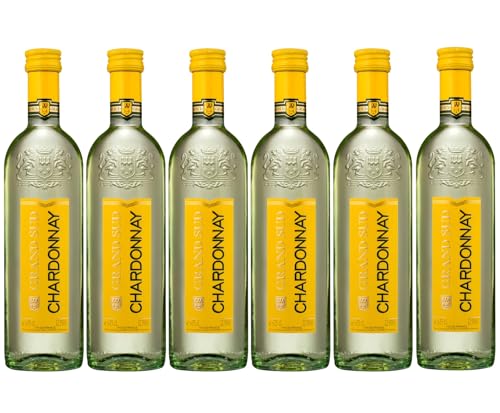 Grand Sud - Chardonnay, Vin blanc sec, frais et gourmand du Sud de la France (6 x 0,25 L)