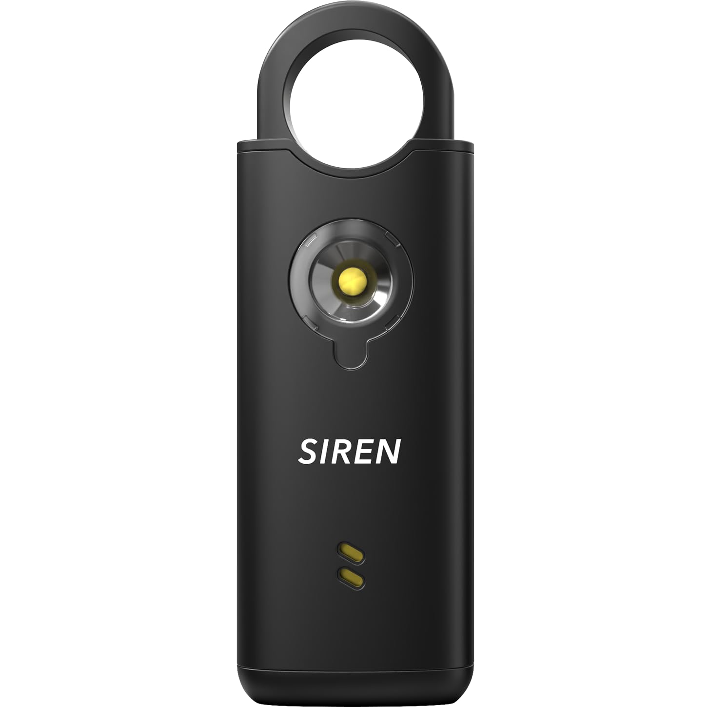Silent Beacon Alarme de sécurité personnelle – Sirène de 135 dB avec lumière clignotante, activation de traction et de vibration, porte-clés rechargeable USB-C pour femmes, personnes âgées, étudiants