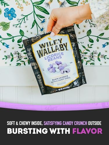 Wiley Wallaby 7.05 Ounce Classic Black Gourmet Australian Style Soft & Chewy Licorice Candy Bean thumb #3