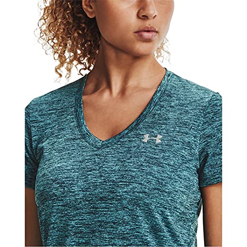 Image of Under Armour Womens Tech V-Neck Twist Short-Sleeve T-Shirt