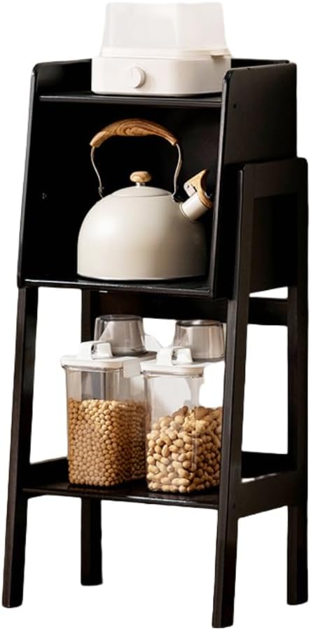 上質オーク材マガジンラック木製4段ブックシェルフ''インダストリー系