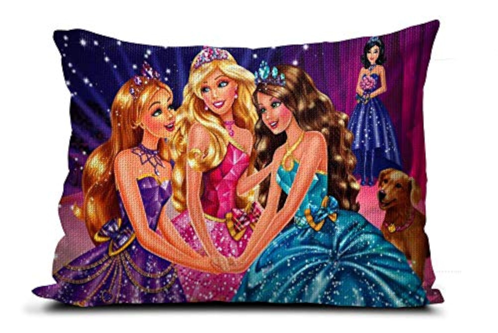 Cute Girls Cartoon Pillow, Gift for Girls