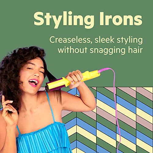 Flower Beauty Wet Or Dry Revolving Styling Iron - All-In-One Versatile Hair Tool - Straightener Or Curling Wand With 4 Adjustable Heat Settings - Reduce Heat Damage For Healthy Hair - All Hair Types #TOP6