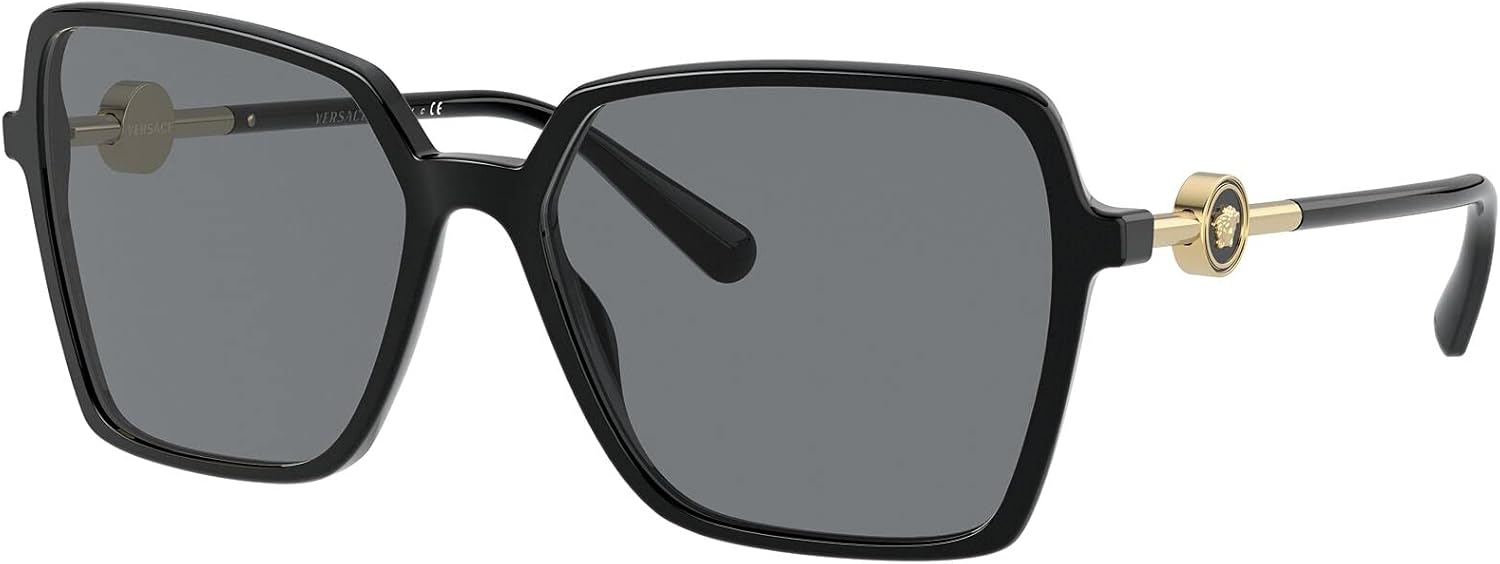Versace VE4396F Sunglasses - (GB1/87) Black/Dark Gray - 58mm