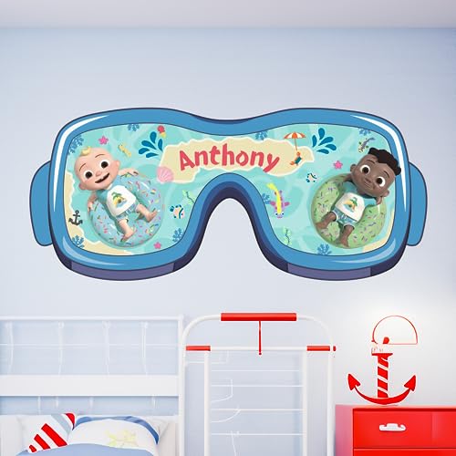 EGD Multiple Font Custom Name JJ and Cody CoComelon Kids Wall Decal - EGD X CoComelon Series - Prime Collection - Wall Decal for Room Decorations - Mural Wall Decal Sticker (EGDCOCO033)