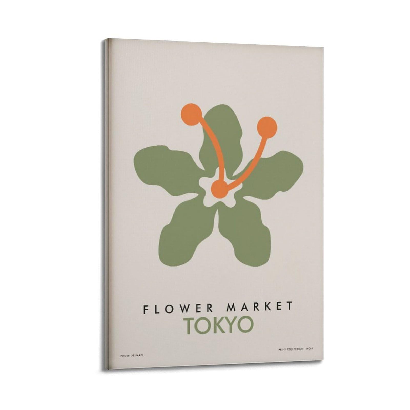 xiaoxiaoshen Tokyo Flower Market Scandinavian Botanical Canvas Poster Wall Art Prints Room Aesthetic Murals Bedroom And Living Decorations 24x36inch(60x90cm)