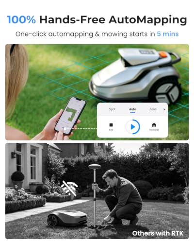 Image of TerraMow V1000 Robotic Lawn Mower with 36 Blades, Auto Mapping,No RTK