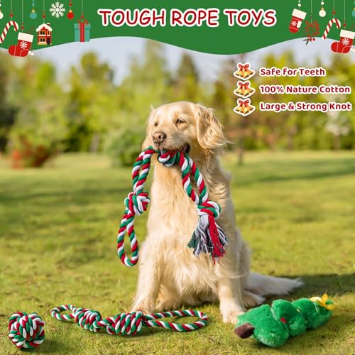 Jouets de Noël pour grands chiens interactifs pour s'amuser en intérieur - 13