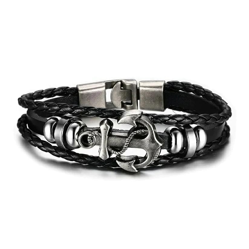See full amazon price history chart for Adonis Sterling Bracelet for Men and Boys | Matte Bronze Anchor on Black Leather | Adjustable Hand Bracelets for Gifting | Evolution Collection Adonis Sterling Bracelet for Men and Boys | Matte Bronze Anchor on Black Leather | Adjustable Hand Bracelets for Gifting | Evolution Collection (B0D2X5WD64) Amazon Price History, Amazon Price Tracker