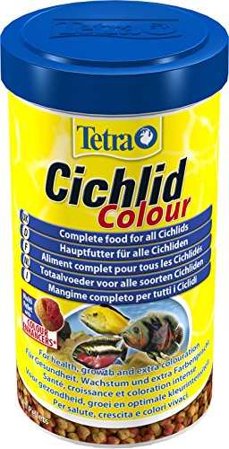 Tetra Cichlid Colour Pellets - visvoer voor intensieve en heldere kleuren, vooral voor bonte baarzen met rode, oranje en… - Afbeelding 5