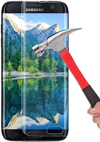 Galaxy S7 Edge Tempered Glass Screen Protector, KMISS [Full Coverage] [9H Hardness] [Anti-Scratches] [Anti-Fingerprint] [Bubble-Free] Premium HD Screen Protector for Samsung Galaxy S7 Edge (2 Pack)