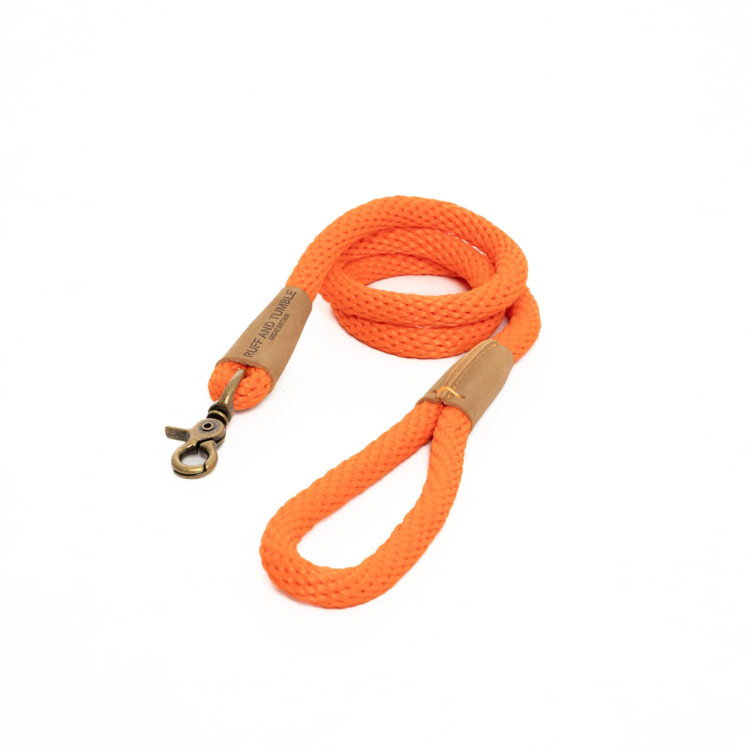 Dog Leads - Tangerine - Thick Clip Lead