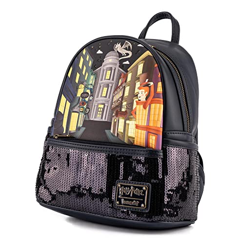 Loungefly Harry Potter Diagon Alley Sequin Womens Double Strap Shoulder Bag Purse2
