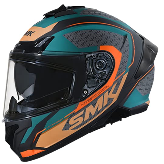 SMK Typhoon RD1 MA287 Helmet for Bike with Balaclva Plus Key Chain(XL) | Multi (B09YH3X2SK) Amazon Price History, Amazon Price Tracker
