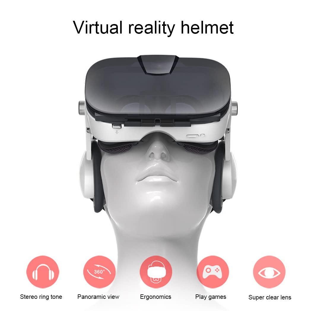 Gafas de Realidad Virtual, 3D VR Gafas con Controlador Bluetooth para Juegos Visión Panorámico VR Glasses para iPhone 13 Pro Max/13 Pro/13/12/11, para Samsung Galaxy S21, Huawei, Xiaomi
