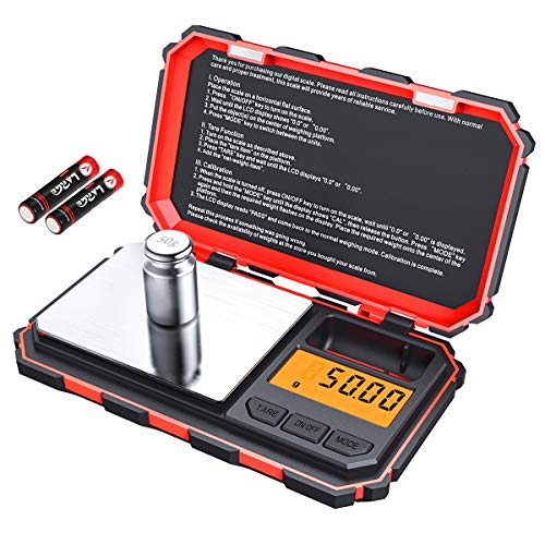 [Upgraded] KeeKit Digital Mini Scale, 200g 0.01g Pocket Scale with 50g Calibration Weight