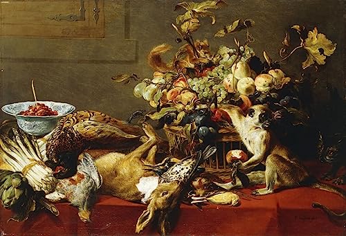 Impression d'art Frans Snyders décoration murale cuisine grand format nature morte 60x90cm