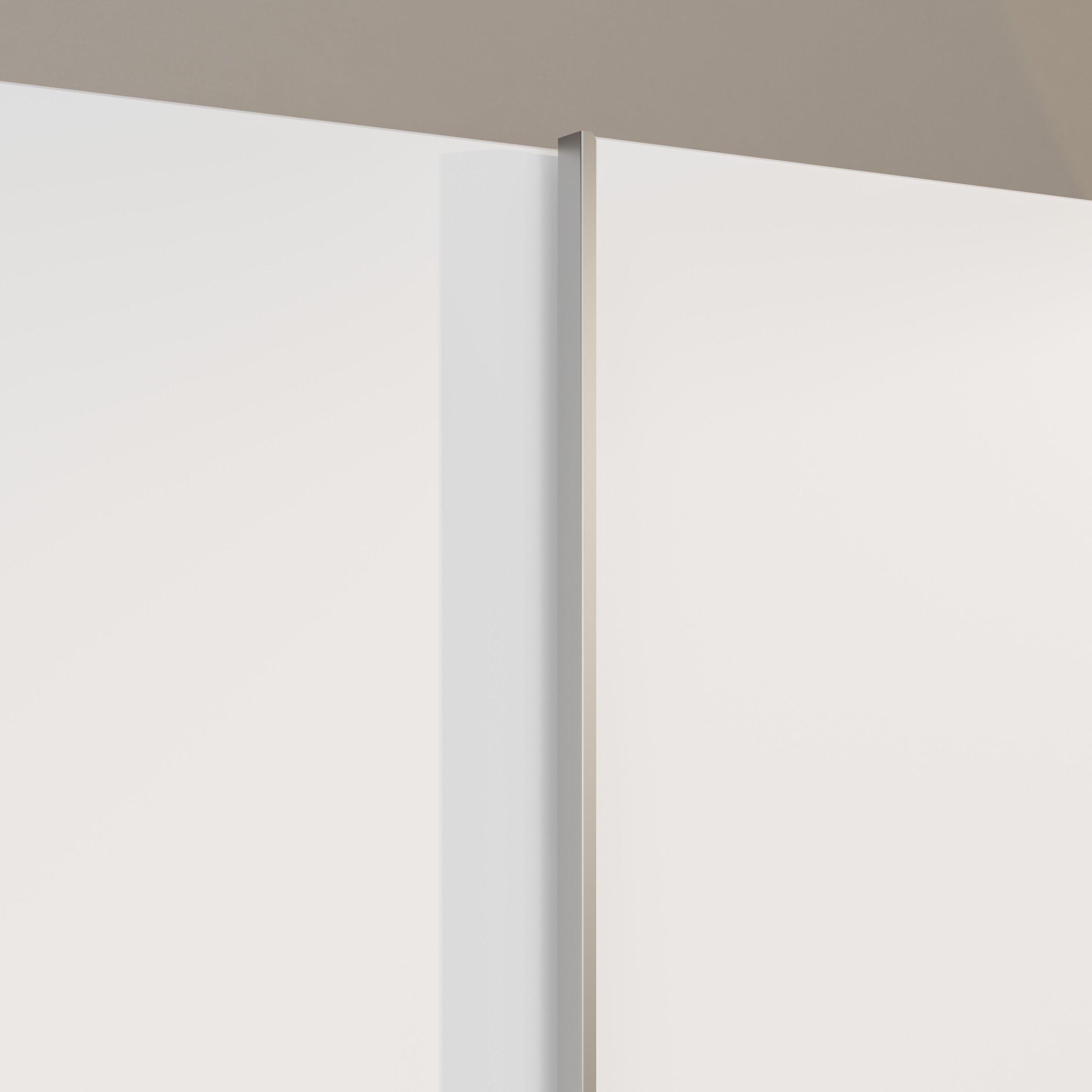 Forte Home Nook Armadio 120 moderno con 2 ante, camera da letto, legno bianco, larghezza 120,1 cm x altezza 210 cm x profondità 39,1 cm