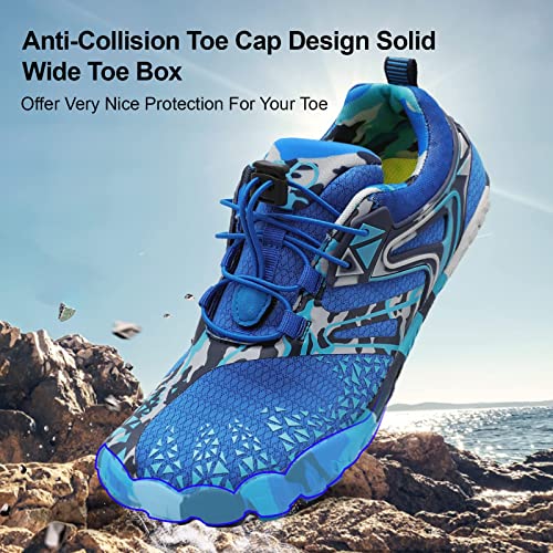Image of XIHALOOK Athletic Hiking Water Shoes Womens Mens Quick Dry Barefoot for Beach Walking Kayaking Surfing Training