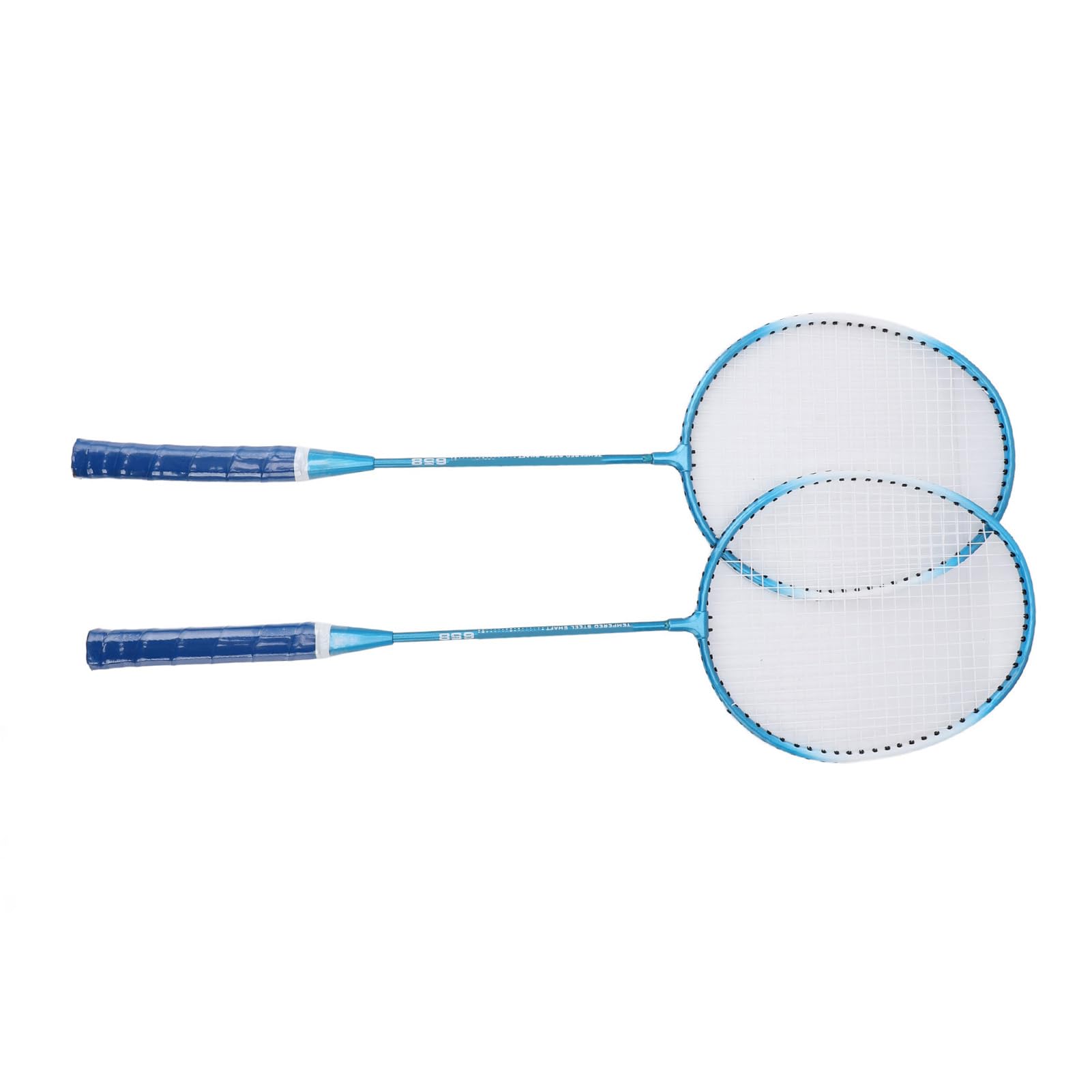 AMONIDA Set da Badminton Ad Alta elasticità con 2 Racchette e 3 Volani per il Gioco Casual, Perfetto per Principianti e Adulti, Design in Lega di Ferro