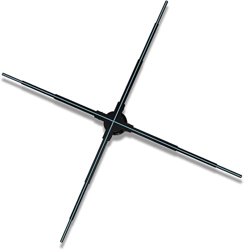 GIWOX Pantalla de ventilador de holograma 3D de 315 pulgadas transmisión en vivo en tiempo real de 1080P 928 cuentas de luz LED de ojo desnudo