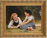 FOLKOR Marco de lienzo de madera para pinturas al óleo de 12 x 16 pulgadas, marco de pintura vintage de lujo para decoración del