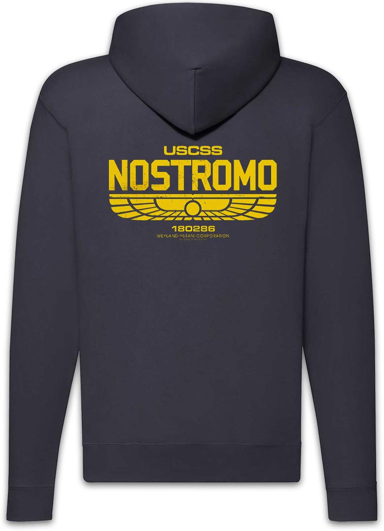 Urban Backwoods USCSS Nostromo IV Sudadera con Capucha Y Cremallera para Hombre Zipper Hoodie