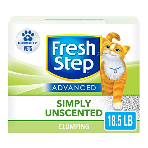 Unscented Fresh Step Advanced Clumping Cat Litter, 18.5 lbs