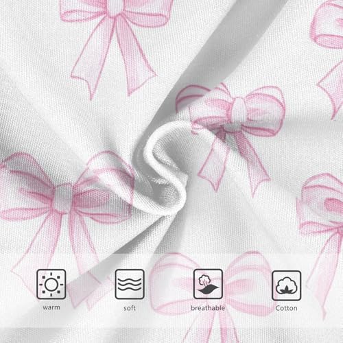 Wusikd Pink Bows 1 Girls' Underwear Cotton Girls Briefs Soft Toddler Underwear 2T3