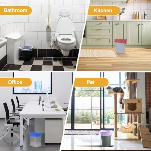 Ginkgo 4 Gallon Small Trash Bags, 100 Count, 4 Colors - Image 6