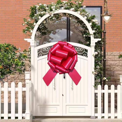 Image of 1Pcs Large Gift Bow,14 Inch Giant Large Pull Bow Big Bow,Great Gift Bows for appliances,Bikes,Table Decorations and Party Events (Matte-Red)