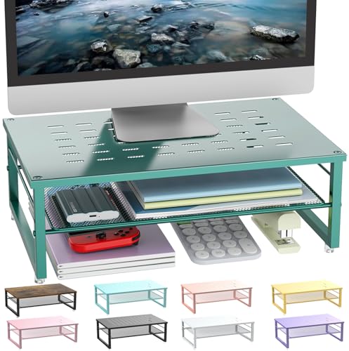 Image of gianotter 2-Tier Metal Monitor Stand Riser