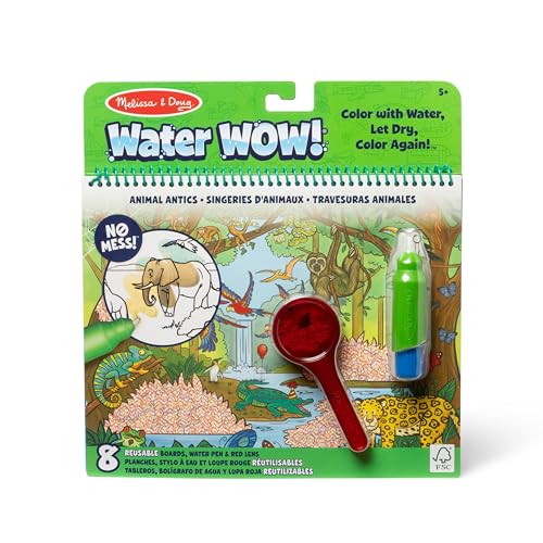 Water Wow Animal Antics Deluxe cahier de coloriage à l'eau réutilisable avec pinceau réservoir