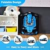 BABY JOY 4-in-1 Baby Walker, Foldable Activity Walker with Adjustable Height & Speed, Music, Lights, Anti-Rollover, Toddler Push Walker, Baby Walker with Wheels for Boys Girls 6-18 Months (Blue) #5