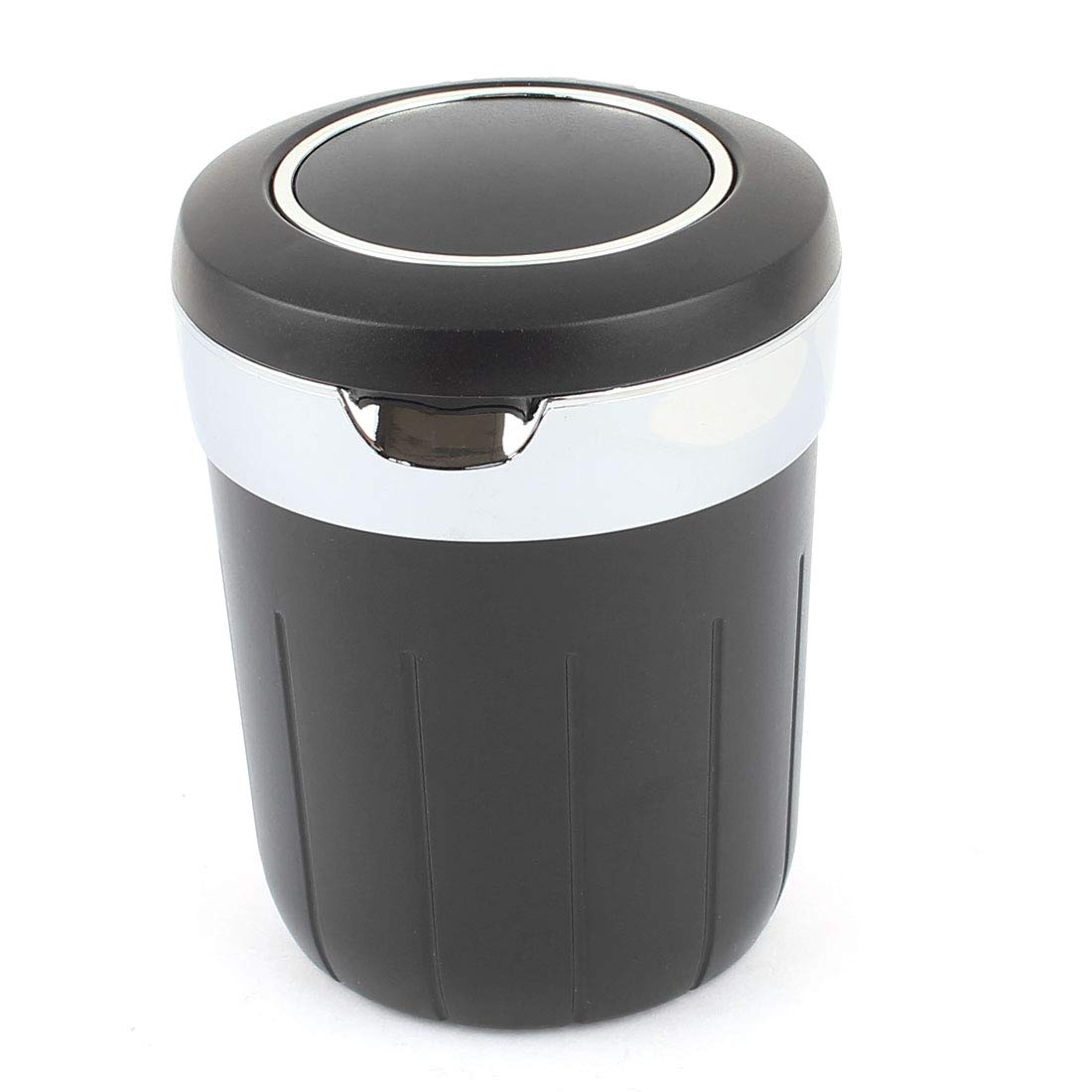 uxcell Black Plastic Cigarette Ashtray Smokeless Cylinder Cup Holder for Auto