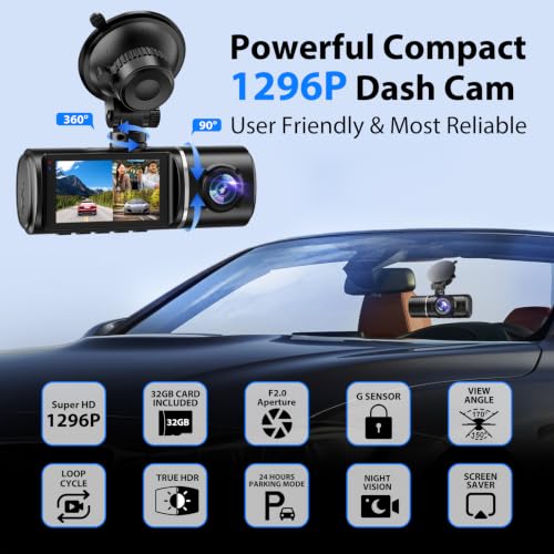 Dash Cam Front Rear Inside