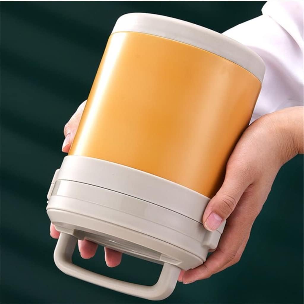 Insulated Lunch Box, Stainless Steel, Large Capacity, Portable, Vacuum Three-layer Household Insulation Bucket