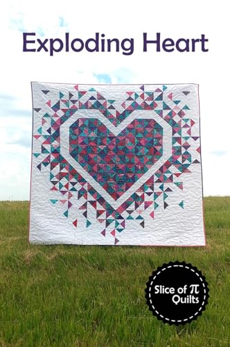Slice of Pi Quilts Exploding Heart Pattern, None