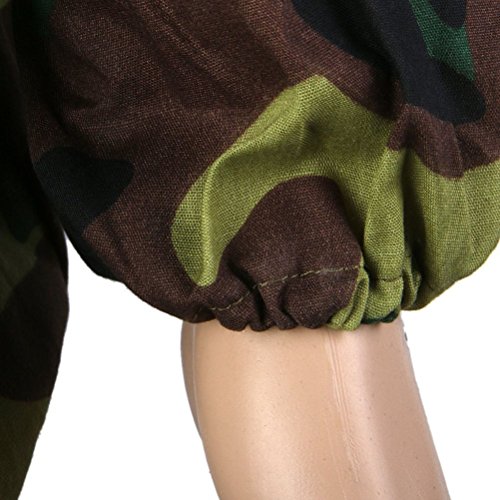 OUNONA Imker Anzug Bee Schutzkleidung mit Schleier (Camouflage) – Bild 7