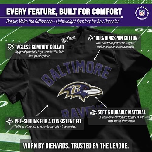 Image of NFL Gameday Cotton Blend T-Shirt for Men and Women - Licensed